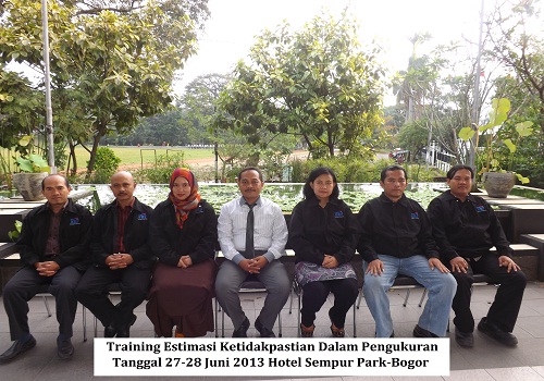 Training Estimasi Ketidakpastian Dalam Pengukuran Tgl 27-28 Juni 2013