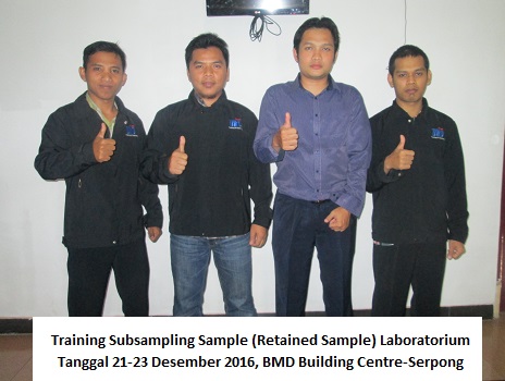Training Subsampling Sample (Retained Sample) Laboratorium