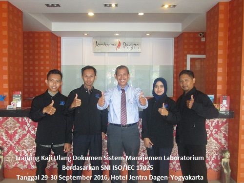 Training Kaji Ulang Dokumen Sistem Manajemen Laboratorium Berdasarkan ISO/IEC 17025:2017